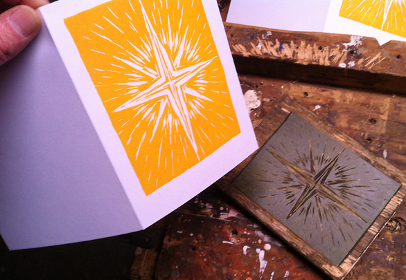 Woodcut Christmas Card 2012