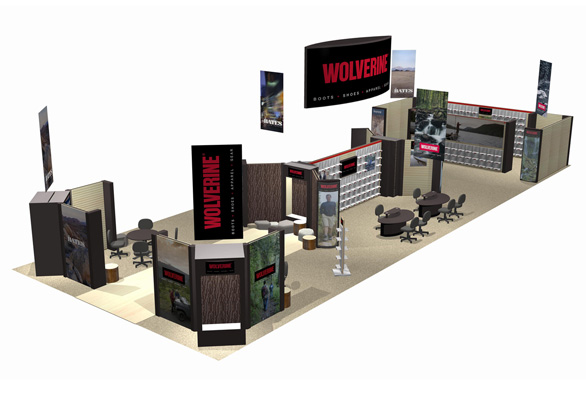 Wolverine Boot Trade Show Booth